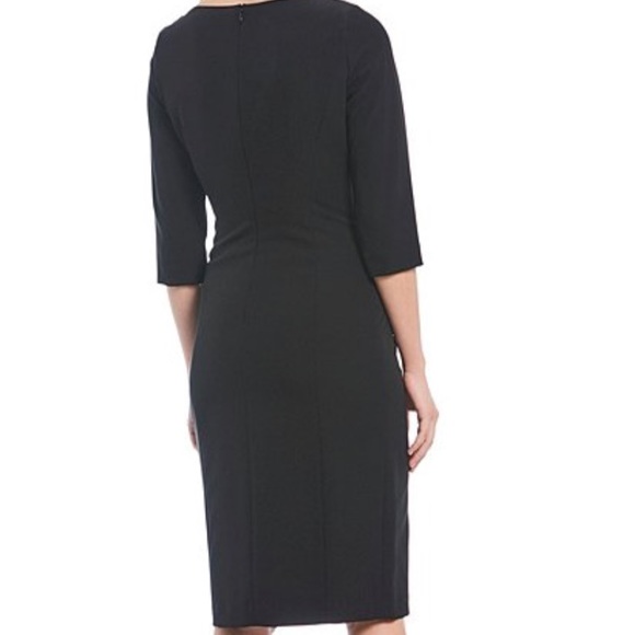 Antonio Melani Cheyenne Crepe Dress Black Sz 0 - Picture 2 of 11